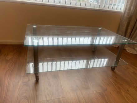 Photo of free Glass tv stand (Kirkby L32) #1