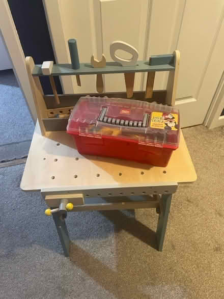 Photo of free Wooden tool bench and Tools (Sedgley DY3) #1