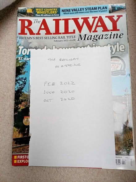 Photo of free Railway magazine 2020 (South Stifford RM20) #1