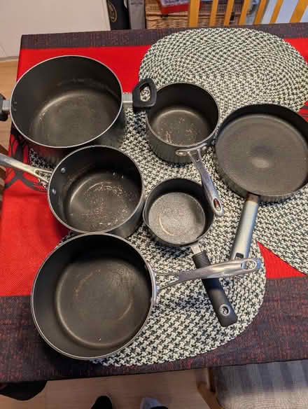 Photo of free 6 various sizes pots and pans (The Camp AL4) #2