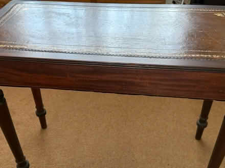 Photo of free Leather top table (Dagenham RM9) #2