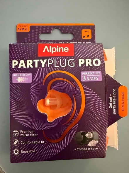 Photo of free Alpine Party Plug Pro Ear Plugs for Concerts (Norham Manor OX2) #2