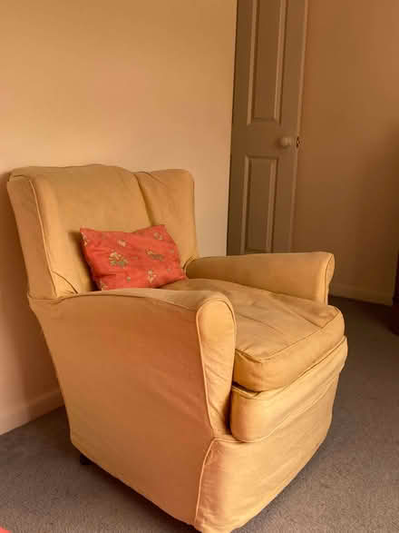 Photo of free Yellow armchair (Croscombe BA5) #1