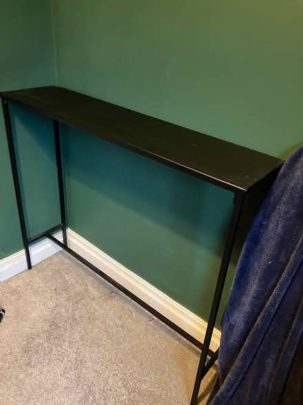 Photo of free Metal black console table (S8 Gleadless) #1