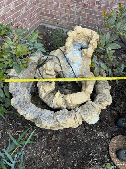 Photo of free Large, heavy, outdoor fountain (Timber Run Dr, Columbia, MO) #1