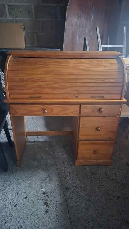 Photo of free Pine roll top desk (Bray Dargle Road) #1