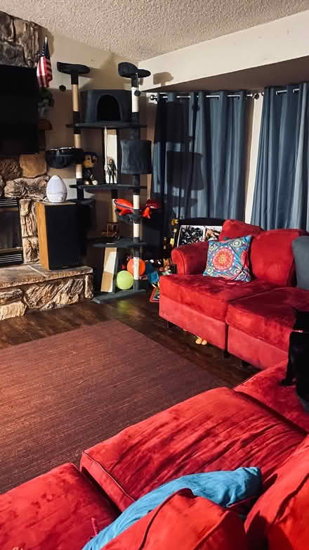 Photo of Red or Burgundy Sofa/ Loveseat/Sect (Up by Mission Lakes Countryclb) #2