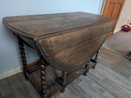 Photo of free Antique Oak Small Drop Leaf Table (Nuneaton CV11) #2