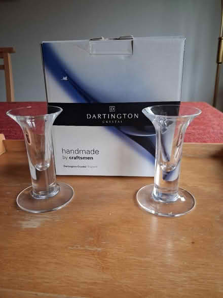 Photo of free Pair of crystal candle holders (Fleetville) #1