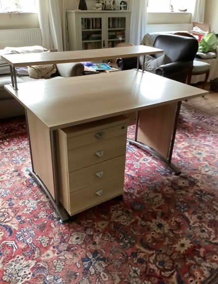 Photo of free Office / Computer desk and drawers (Badwell Ash. Suffolk IP31) #2
