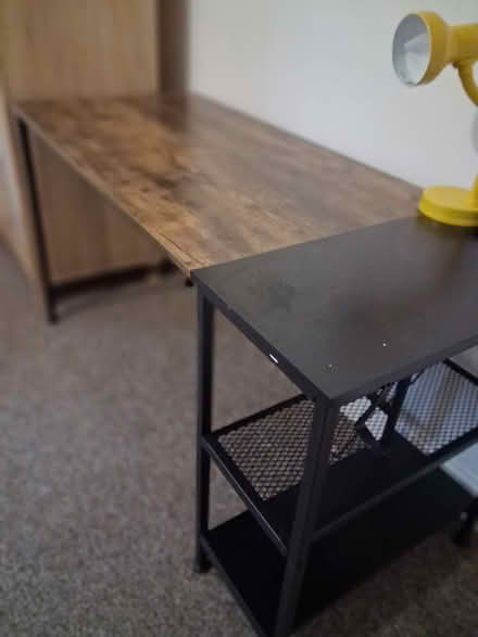 Photo of free Large wood/black desk (Primrose LA1) #3