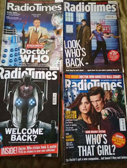 Photo of free Dr Who RADIO TIMES x4 editions 2003-2013 (Trowbridge BA14) #1