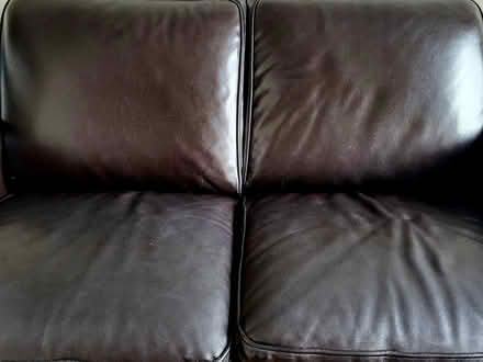 Photo of free Brown Leather Two Seater Sofa (Stillorgan, Blackrock) #2