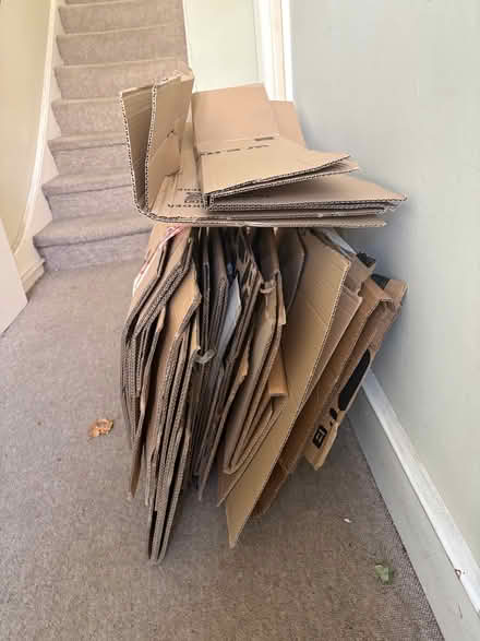 Photo of free 10-20 Flattened Moving Boxes (Chiswick W4) #3