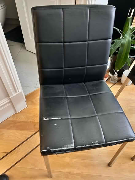 Photo of free 8 black dining chairs (Earls Court SW5) #3