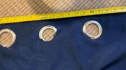 Photo of free Navy Blue eyelet curtains (Gobowen SY11) #2