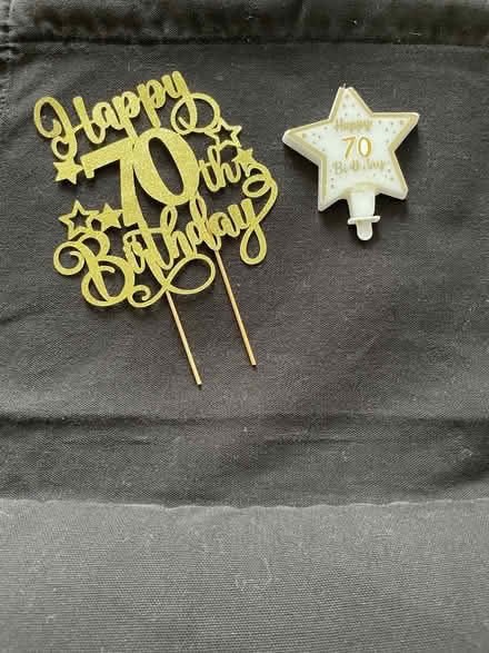 Photo of free 70th Cake Toppers Seeking Reuse (Hedge End SO30) #1