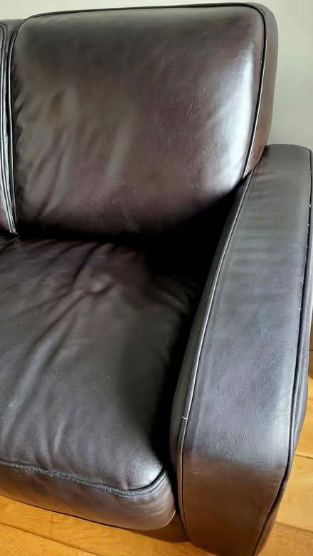 Photo of free Brown Leather Two Seater Sofa (Stillorgan, Blackrock) #3