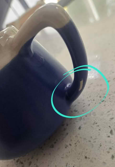 Photo of free Blue & white cream / milk jug (Frimley) #3
