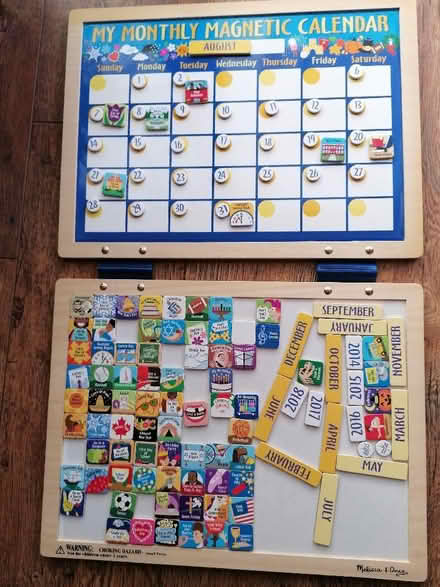 Photo of free Child's monthly magnetic calendar (Presteigne LD8) #1