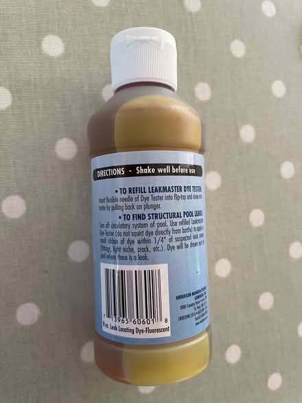 Photo of free Leak locating dye for swimming pools (The Highlands TN39) #1