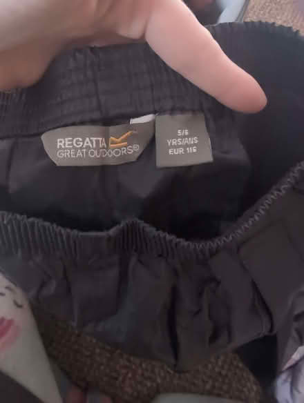 Photo of free regatta kids water resistant trousers 5-6 (Penrith CA11) #2