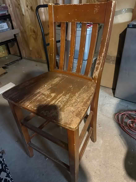 Photo of free Wood counter stool (Chicago, 60641) #1