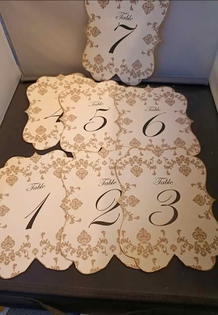 Photo of free Table numbers (Lordswood Chatham) #1