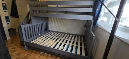 Photo of free Twin over double bunk bed frame (Mavis and Rathburn) #3
