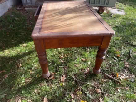 Photo of free Large wooden desk or work table (Alvechurch, B48) #3