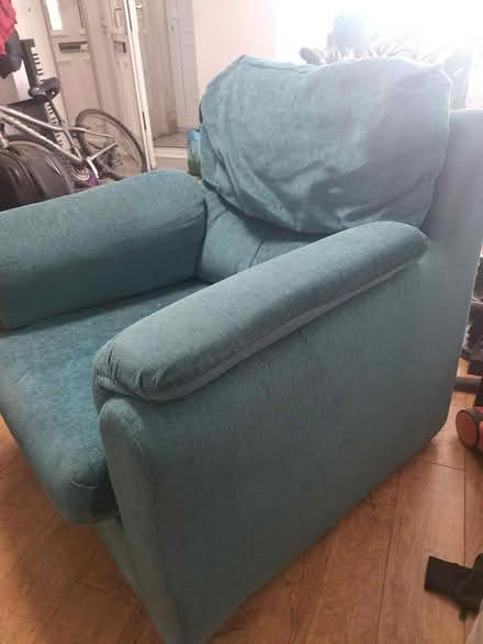 Photo of free Turquoise Arm Chair (Saltdean BN2) #2