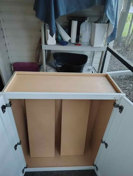 Photo of free White Cabinet (Mended Corner) (Palm Harbor/Tarpon Springs) #4