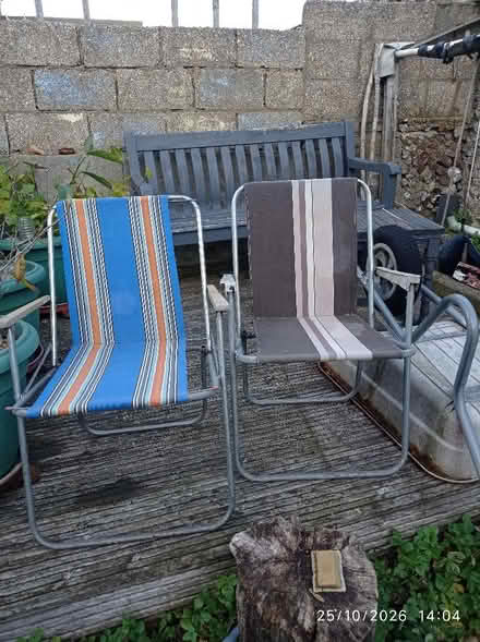 Photo of free Two folding deckchairs (Racecourse area BN2) #1