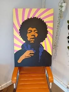Photo of free Large Canvas Jimi Hendrix (Grove OX12) #1