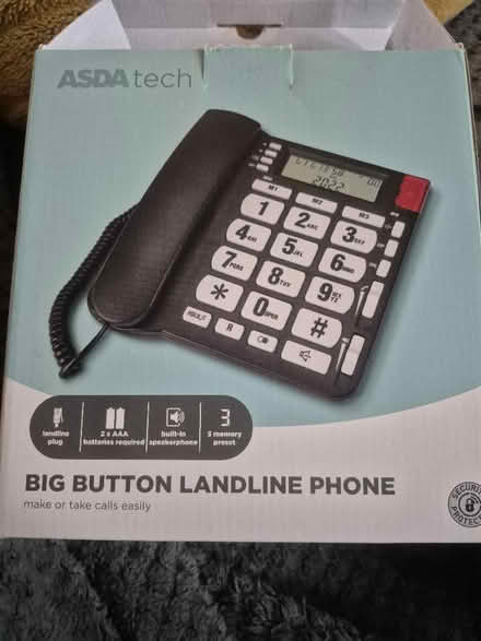 Photo of free Big button landline phone (Silverhill TN37) #2