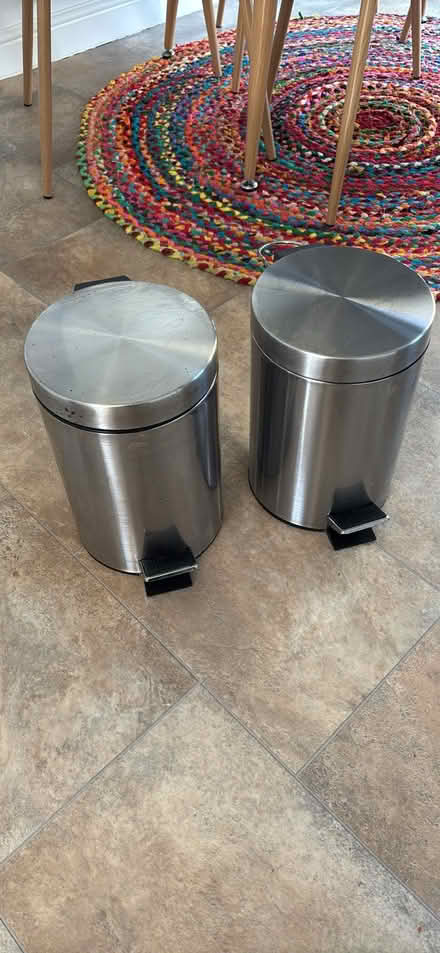 Photo of free 2 metal pedal bins (Carlisle CA3) #1