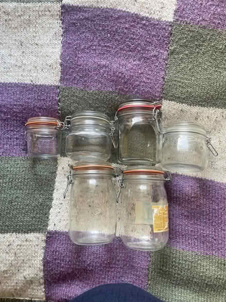 Photo of free 6 preserving / storage jars (Pleasance EH8) #1