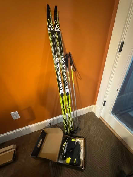 Photo of free Youth cross country skis 55” (Newton Center) #1