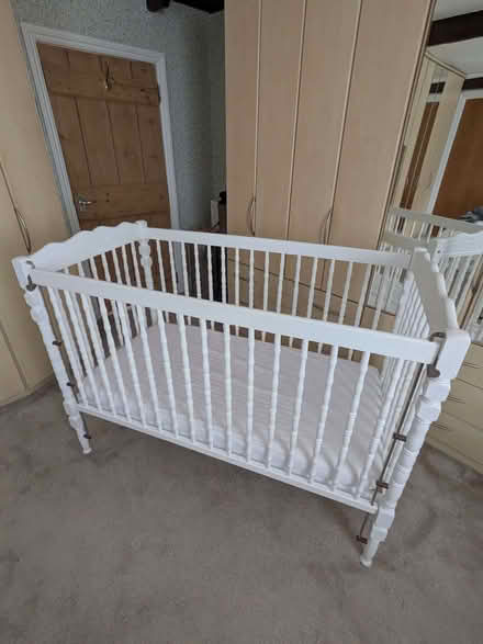 Photo of free Large wooden cot (Broadley Common EN9) #1