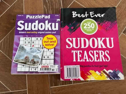 Photo of free 2 x Sudoko Books (Holland Park W11) #1