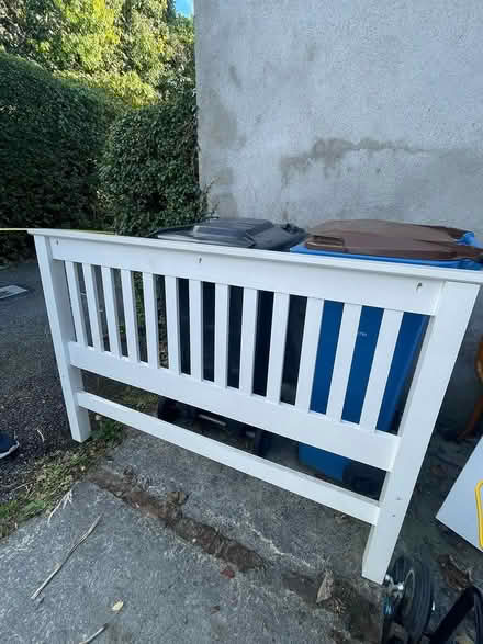 Photo of free Wooden double bed frame w/mattress (Bray, co. Wicklow) #2