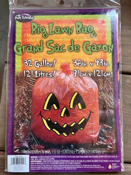 Photo of free Jack-o-lantern leaf bag (Jefferson County) #1