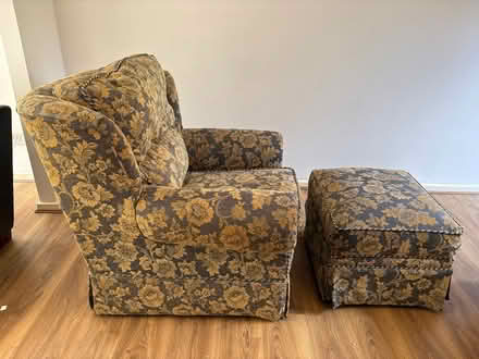 Photo of free Single Sofa with Footstall (Letchworth, SG6) #2