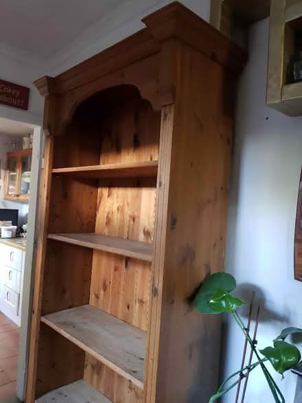 Photo of free Tall, pine book case (Orpington BR5) #1