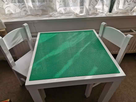 Photo of free Child's White table and chairs. (Chells SG2) #1