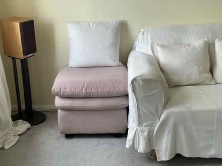 Photo of free “Dusty pink” large bouncy Pouffe (Rochester ME1) #3
