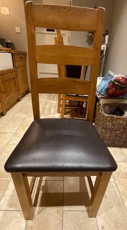 Photo of free Solid wood dining chairs x 6 (Great Bromley CO7) #1