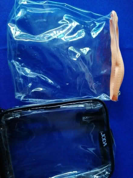 Photo of free 2 x zip up see through bags (Presteigne LD8) #1