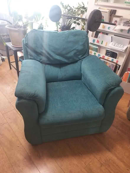 Photo of free Turquoise Arm Chair (Saltdean BN2) #1