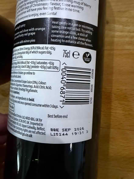 Photo of free two bottles of non alcoholic red wine (Kirkley NR33) #2